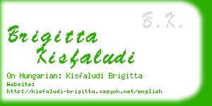 brigitta kisfaludi business card